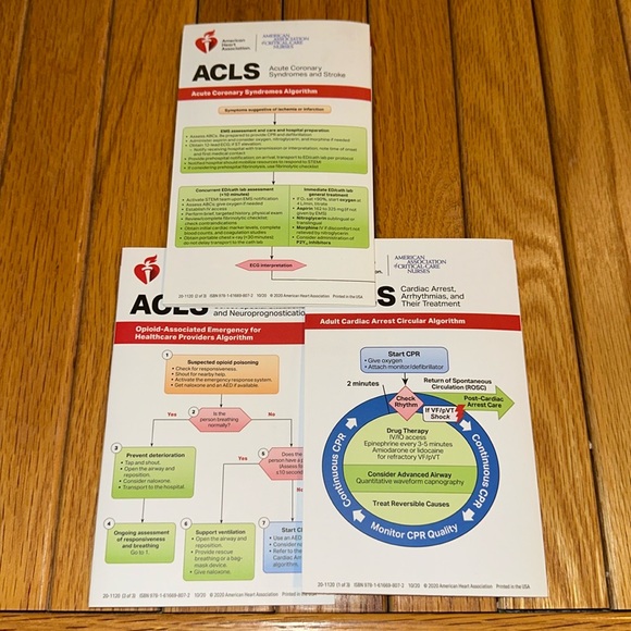 american heart association | Office | Complete Set Of Acls Reference ...